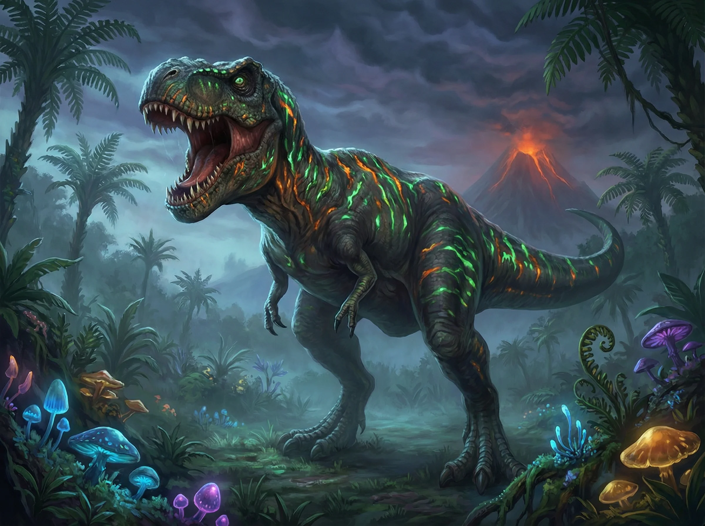 霸王龙图鉴，代表力量型 24棋牌 棋牌策略的远古巨兽